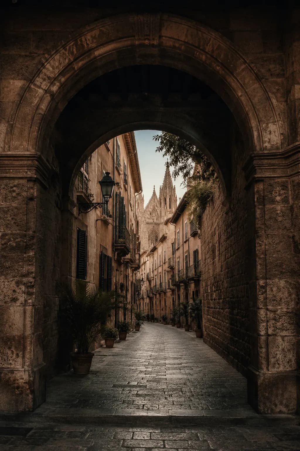 Comprador extranjero revisando los documentos de solicitud del NIE antes de comprar una propiedad en Mallorca, España